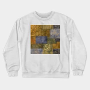 Patchwork Abstract Painting Crewneck Sweatshirt